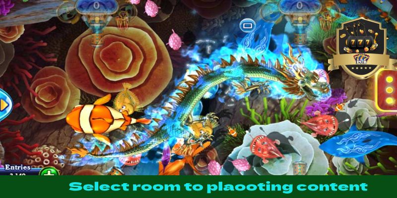 Select room to play fish hunting