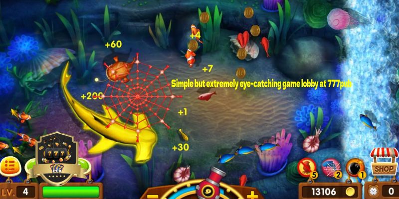 Simple but extremely eye-catching game lobby